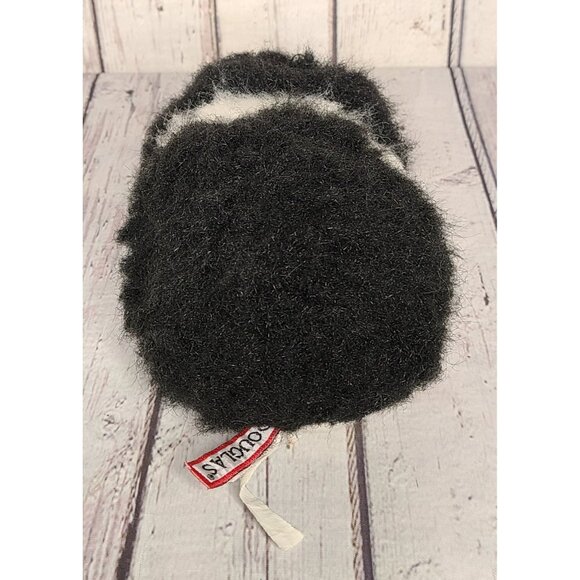 8" Douglas Angora Guinea Pig Plush Black & White Realistic Stuffed Animal, Fair - Picture 3 of 4